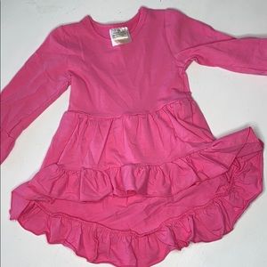 Kids Honeydew Belle Ruffle Pink Tunic Top